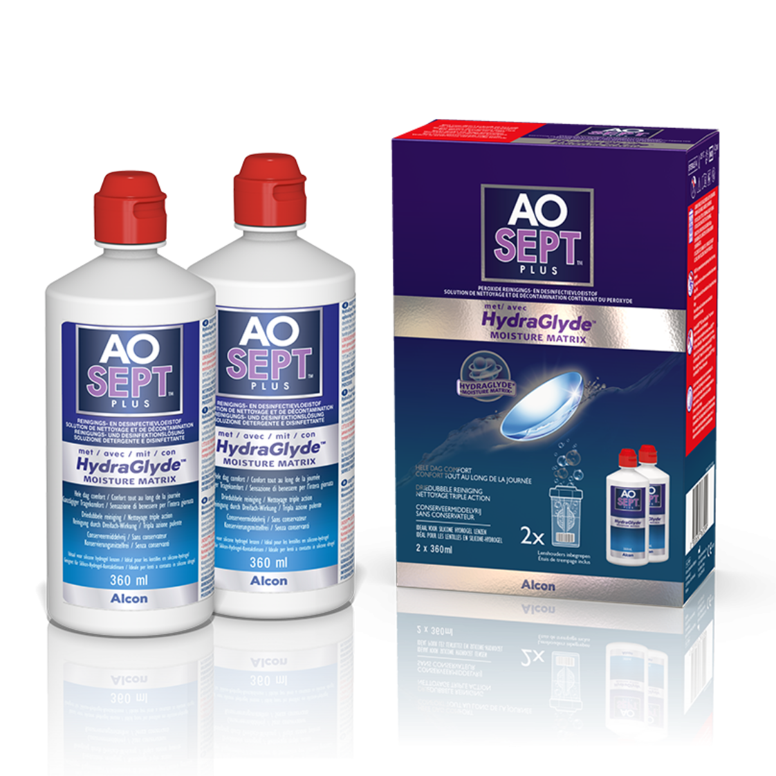 Alcon Aosept Hydraglyde 2x360ml