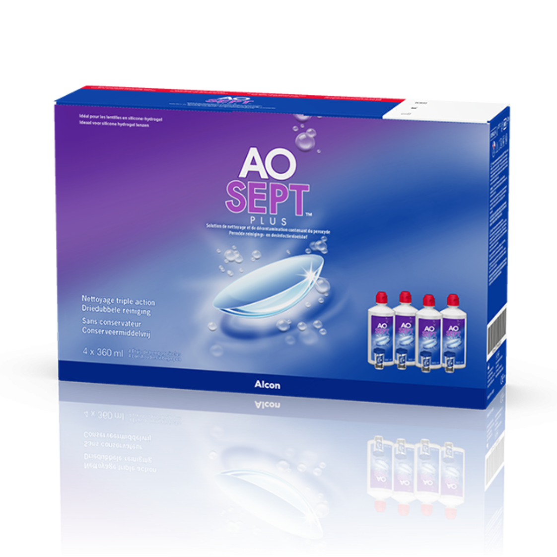 Alcon Aosept Plus 4x360ml Boite