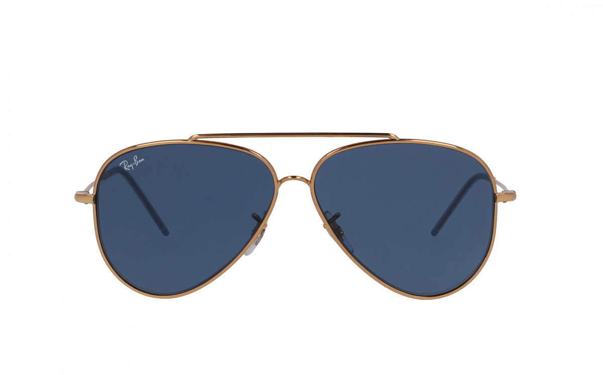 113933 Ray Ban Rbr0101s Aviator Reverse Dore Soleil